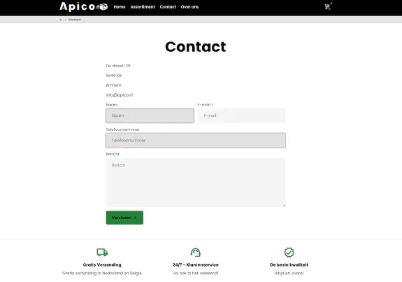 apico.nl contact formulier