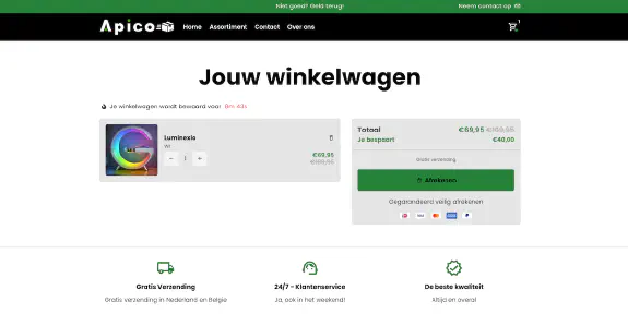 apico.nl winkelwagen