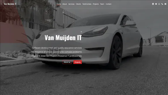 Video poster voor project vanmuijden.it: navigatie desktop